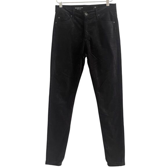 ADRIANO GOLDSCHMIED Farrah Velvet High Rise Skinny Jeans Sz 28 Black Designer AG - Picture 14 of 14